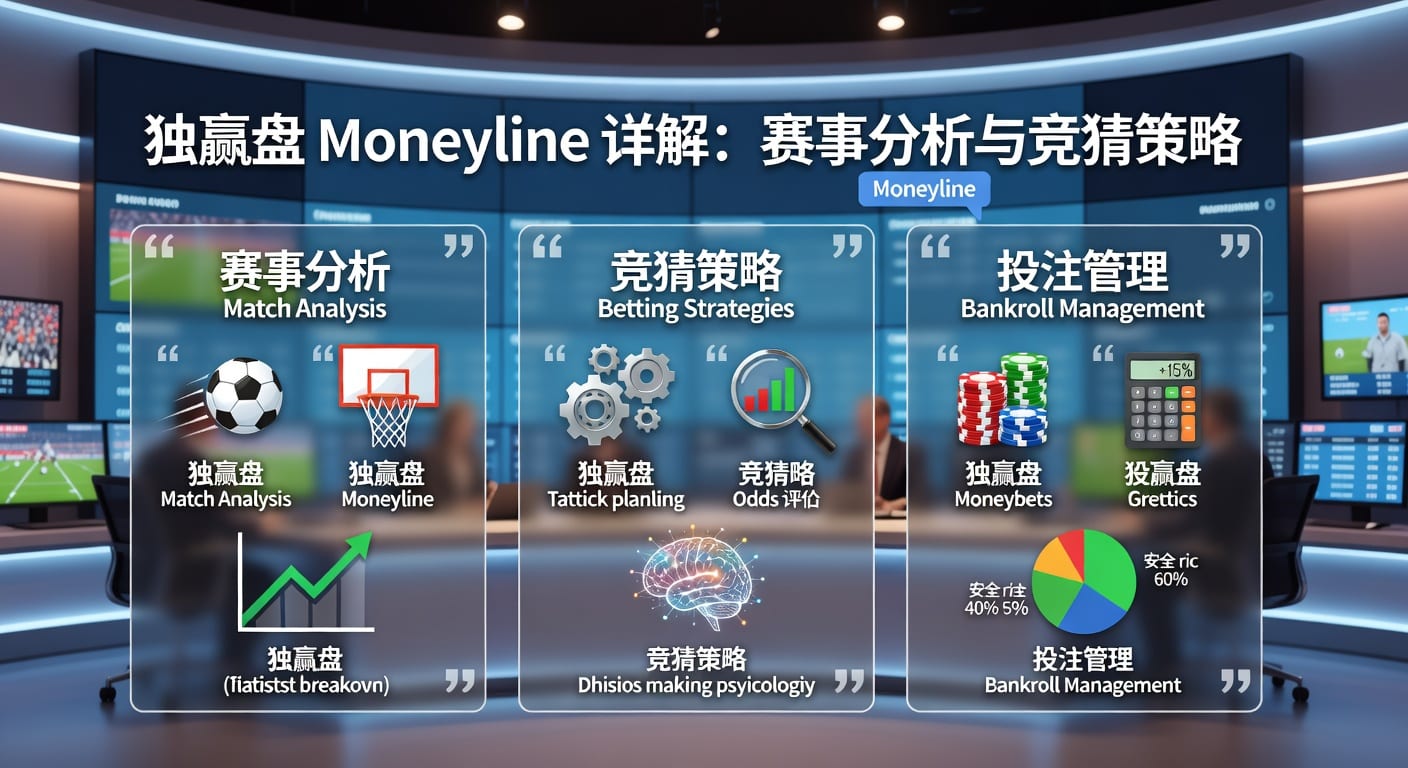 1X2独赢详解 Straight Bet Moneyline竞猜指南