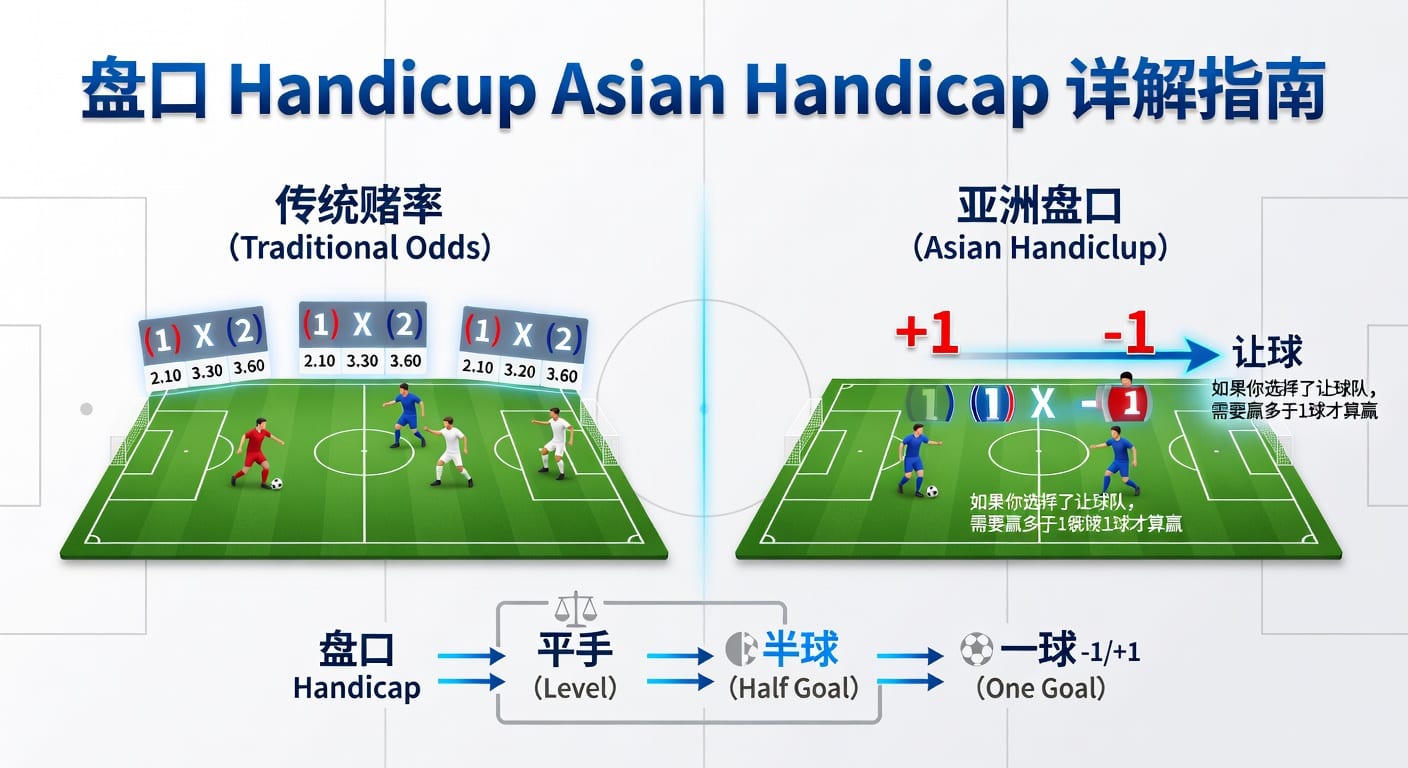 亚洲盘 Asian Handicap 详解：新手赛事分析指南